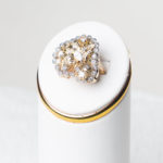 18K Yellow Gold Handmade Diamond Ring