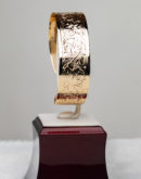 14K Yellow Gold Handmade Bangle Bracelet