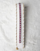 14K White Gold Ruby and Diamond Bracelet