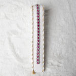 14K White Gold Ruby and Diamond Bracelet